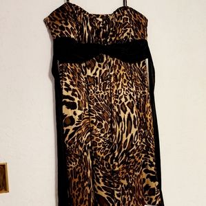Mini Animal Print Dress